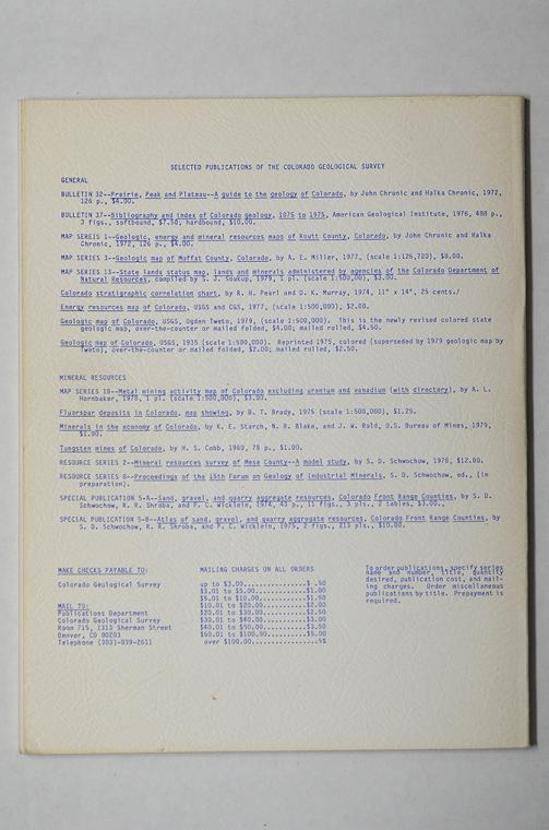Rare-Earth Pegmatites of the South Platte District, Colorado by Wm. B. Simmons and E Wm. Heinrich