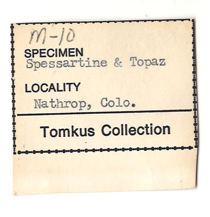 TOPAZ with SPESSARTINE