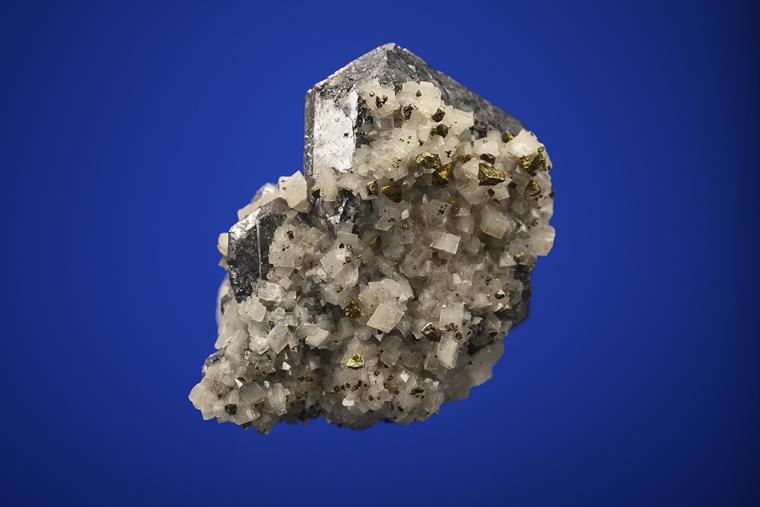 GALENA (SPINEL law twin) with DOLOMITE