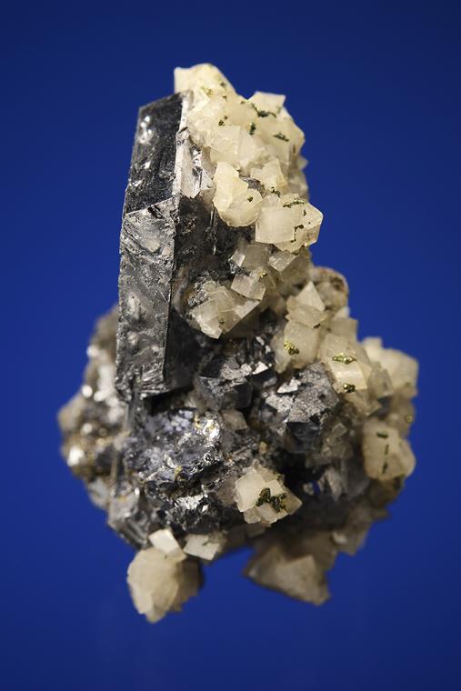 GALENA (SPINEL law twin) with DOLOMITE