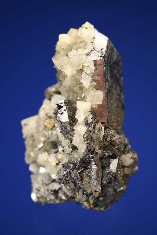 GALENA (SPINEL law twin) with DOLOMITE