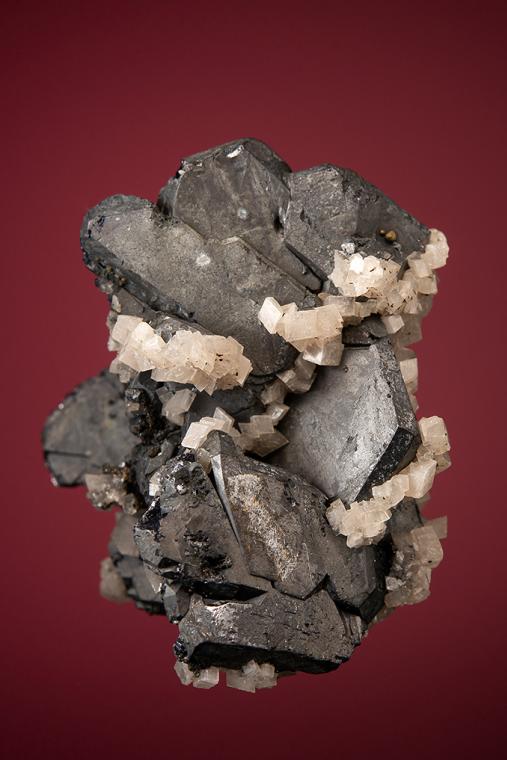 GALENA (SPINEL law twin) with DOLOMITE