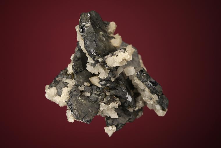GALENA (SPINEL law twin) with DOLOMITE