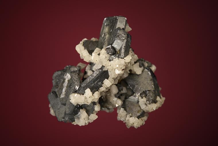 GALENA (SPINEL law twin) with DOLOMITE
