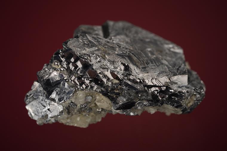 GALENA (SPINEL law twin) with DOLOMITE