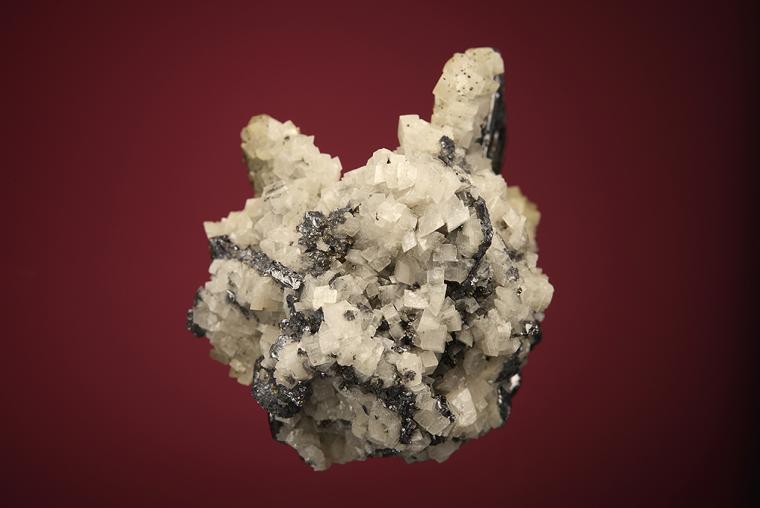 GALENA (SPINEL law twin) with DOLOMITE