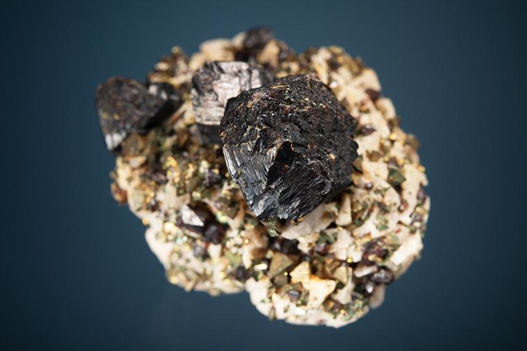 SPHALERITE with CHALCOPYRITE on DOLOMITE