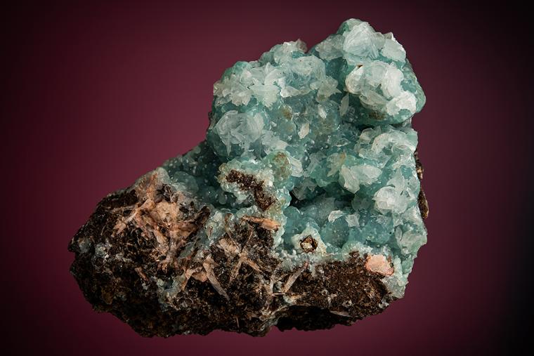 SMITHSONITE with CALCITE and BARITE