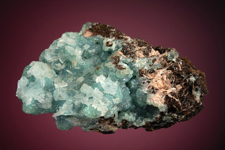 SMITHSONITE with CALCITE and BARITE