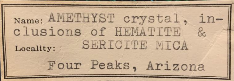 QUARTZ var. Amethyst