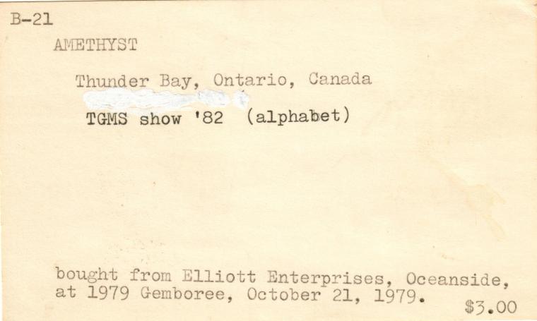 QUARTZ var. Amethyst