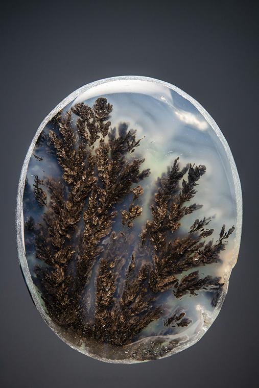 QUARTZ var. Plume Agate