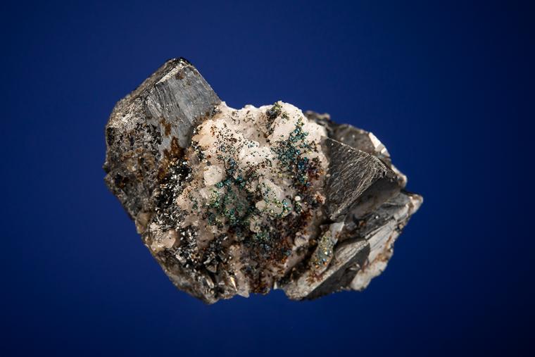 TETRAHEDRITE with CALCITE and CHALCOPYRITE