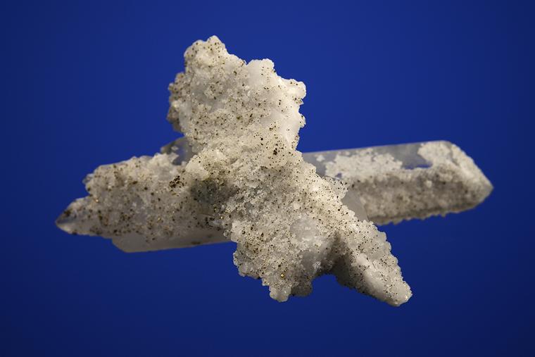 QUARTZ with CHALCOPYRITE, CALCITE and DOLOMITE