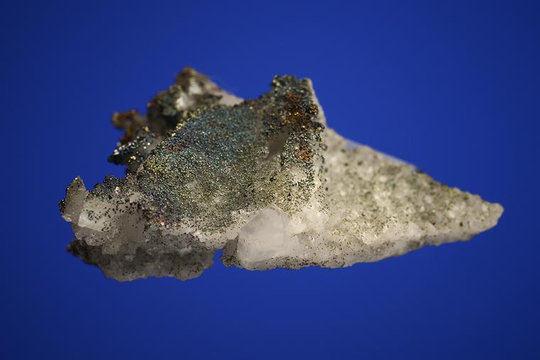 QUARTZ with CHALCOPYRITE, CALCITE and DOLOMITE