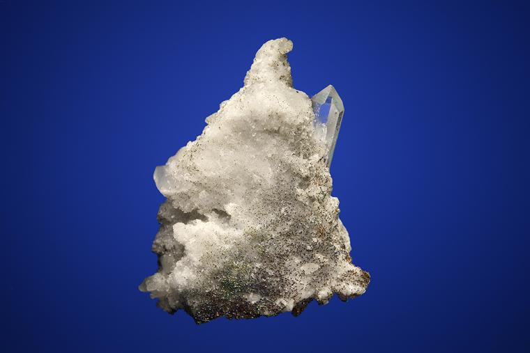 QUARTZ with CHALCOPYRITE, CALCITE and DOLOMITE