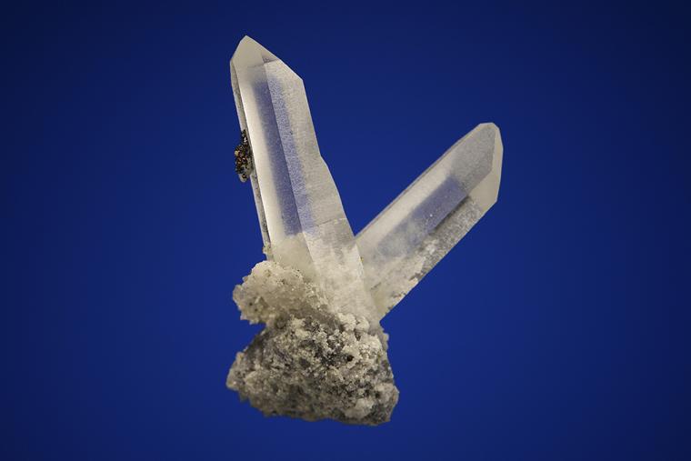 QUARTZ with CHALCOPYRITE, CALCITE and DOLOMITE