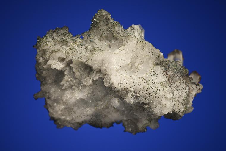 QUARTZ with CHALCOPYRITE, CALCITE and DOLOMITE
