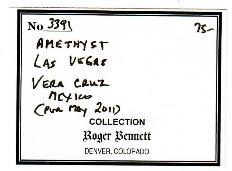 QUARTZ var. Amethyst