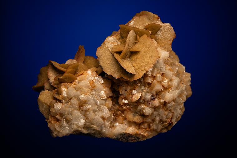 SIDERITE on DOLOMITE