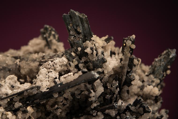 STIBNITE with FLUORITE