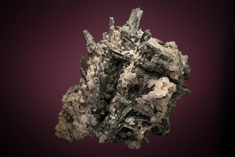 STIBNITE with FLUORITE