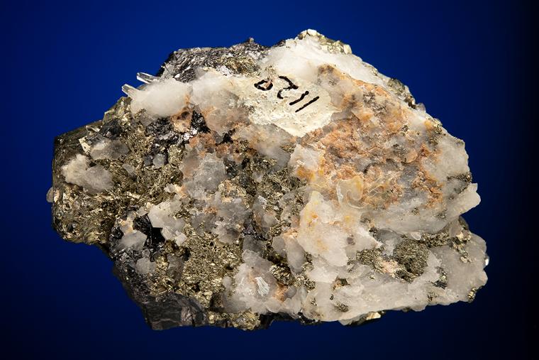 ENARGITE with PYRITE on QUARTZ