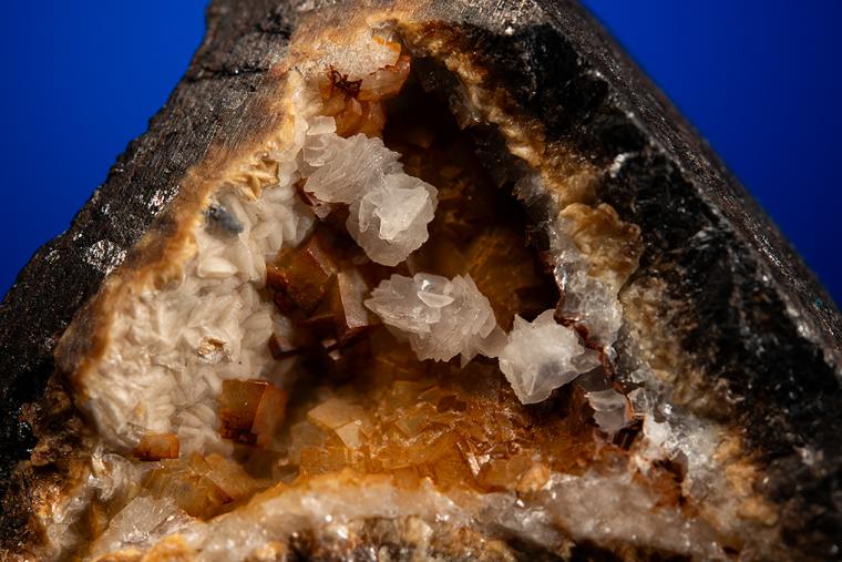 CALCITE with SPHALERITE and QUARTZ