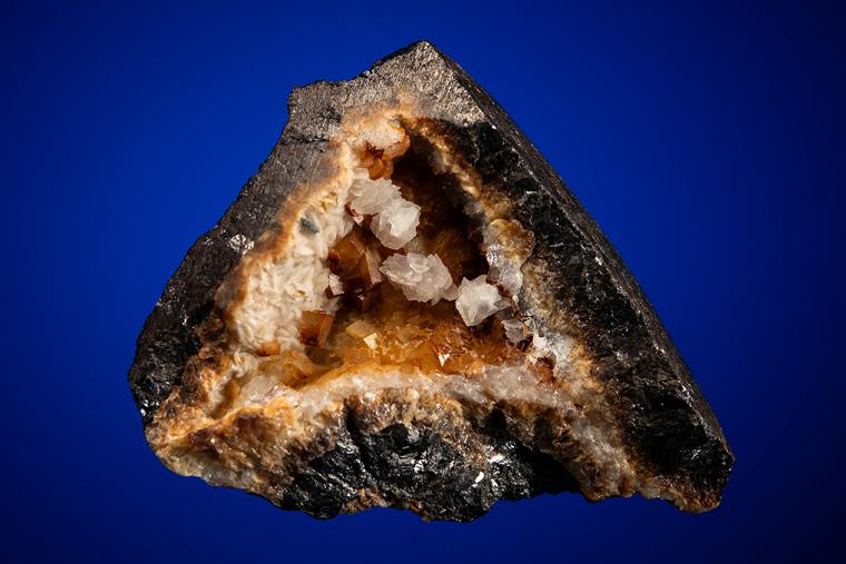 CALCITE with SPHALERITE and QUARTZ