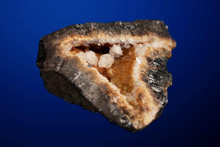 CALCITE with SPHALERITE and QUARTZ