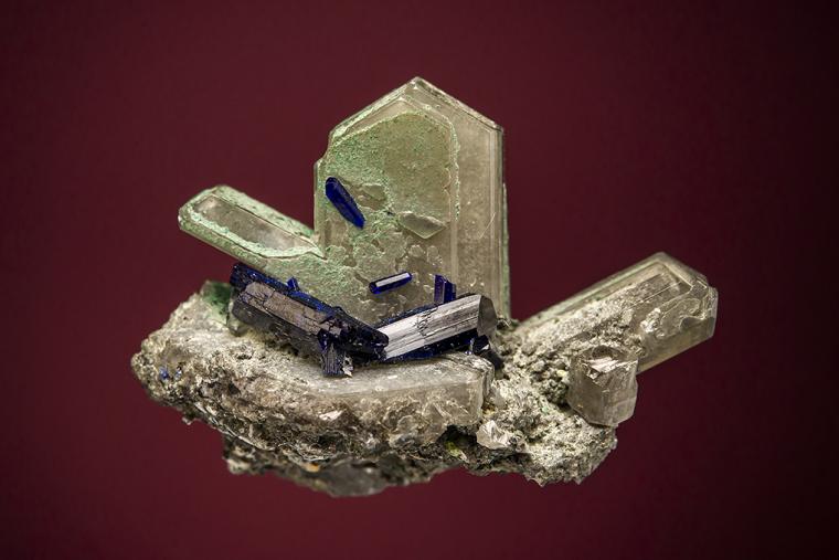 AZURITE on CERUSSITE