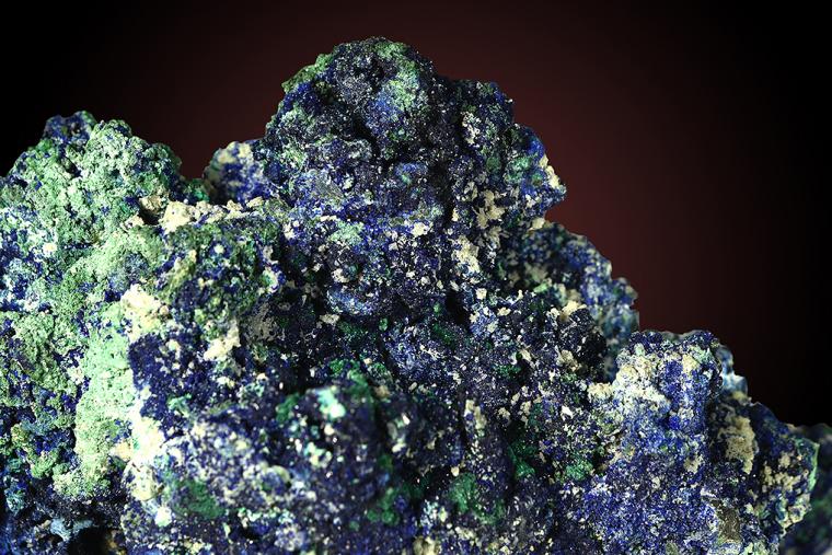 AZURITE with MALACHITE