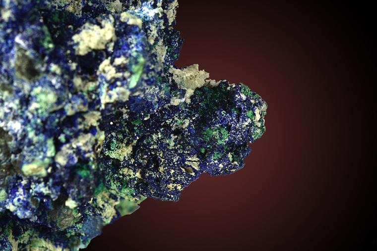 AZURITE with MALACHITE