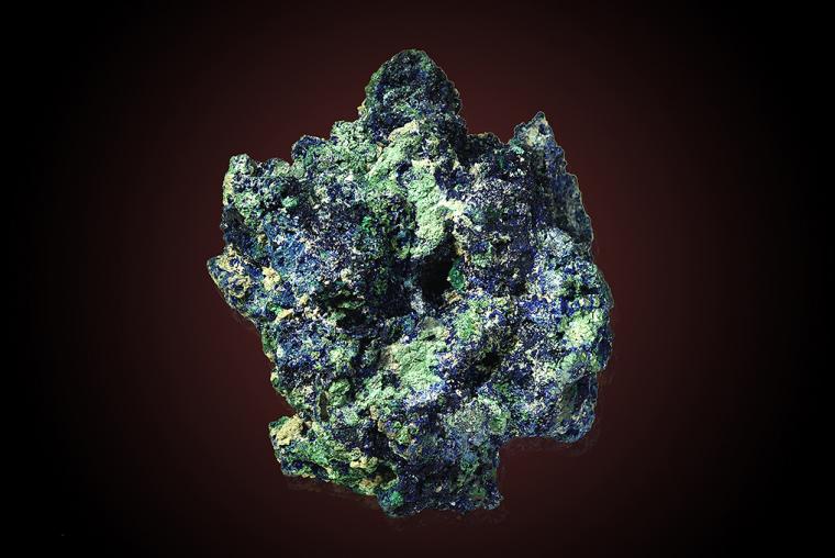 AZURITE with MALACHITE