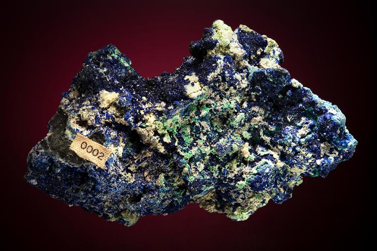 AZURITE with MALACHITE
