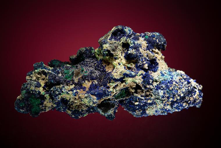 AZURITE with MALACHITE