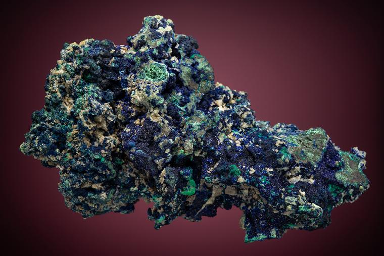 AZURITE with MALACHITE