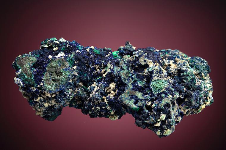 AZURITE with MALACHITE