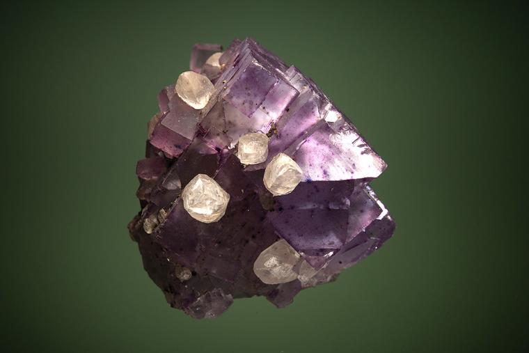 FLUORITE with CALCITE
