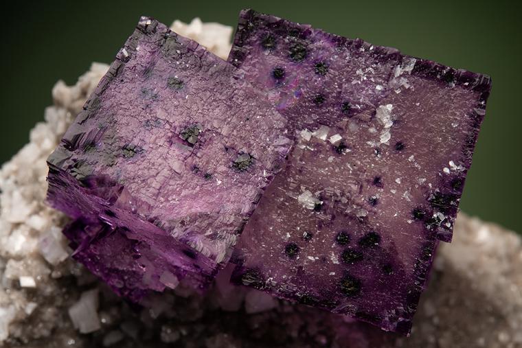 FLUORITE on DOLOMITE