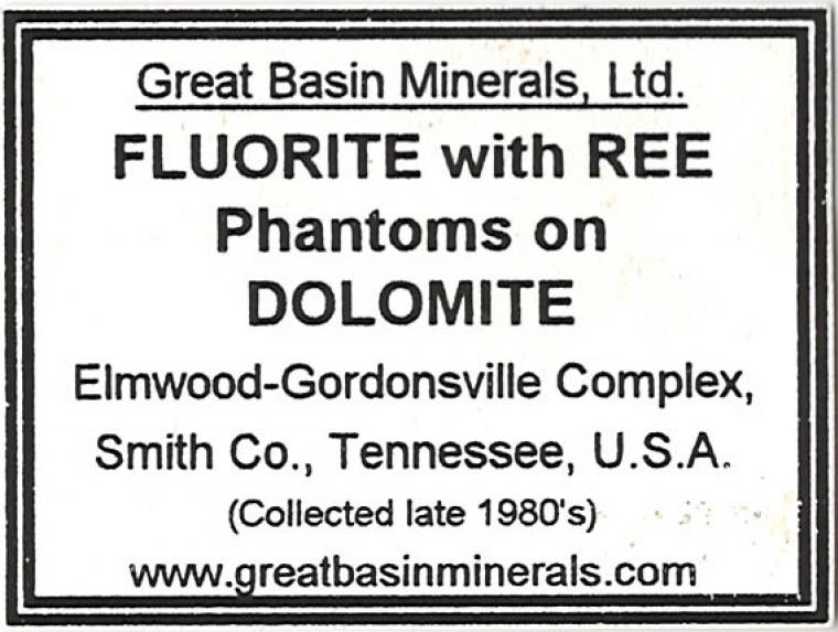 FLUORITE on DOLOMITE