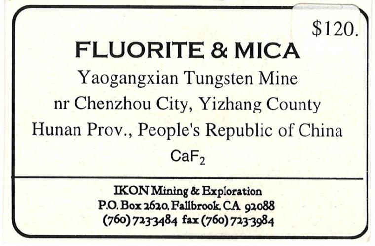 FLUORITE with MICA