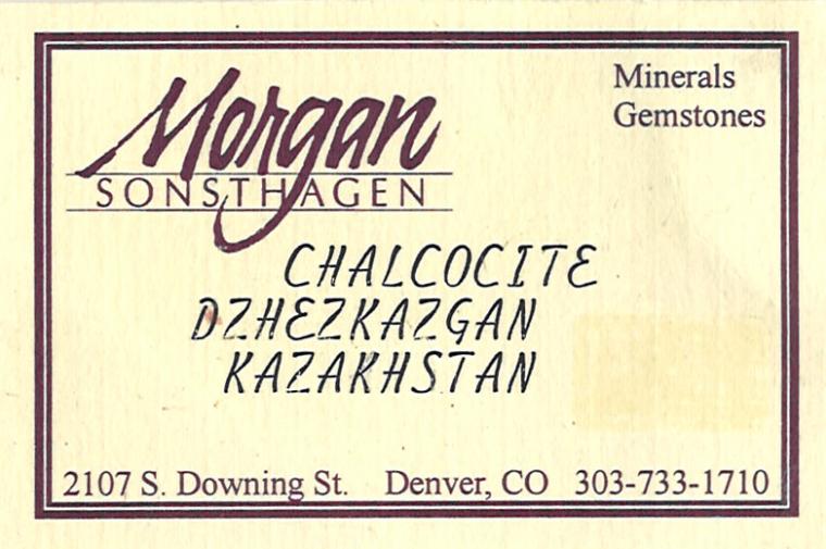 CHALCOCITE with CALCITE on QUARTZ