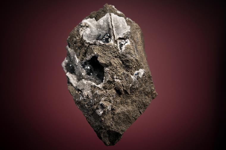 CHALCOCITE on CALCITE