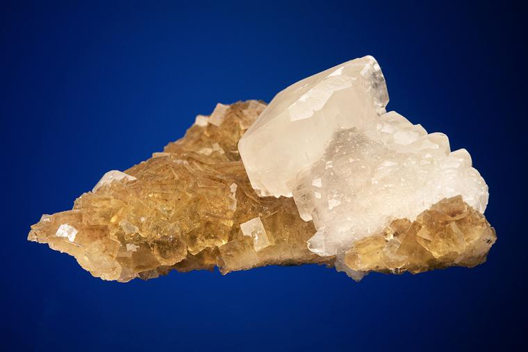 CALCITE on FLUORITE