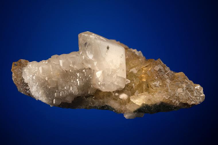 CALCITE on FLUORITE