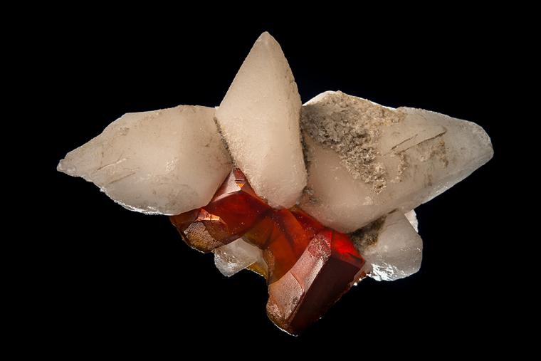 CALCITE on SPHALERITE
