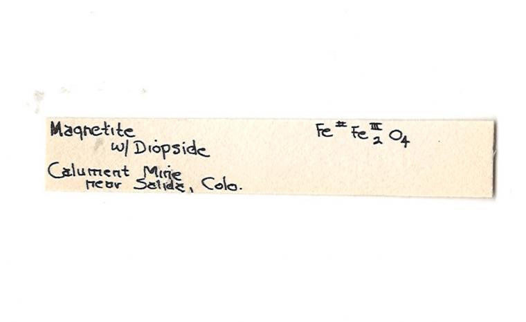 MAGNETITE with DIOPSIDE