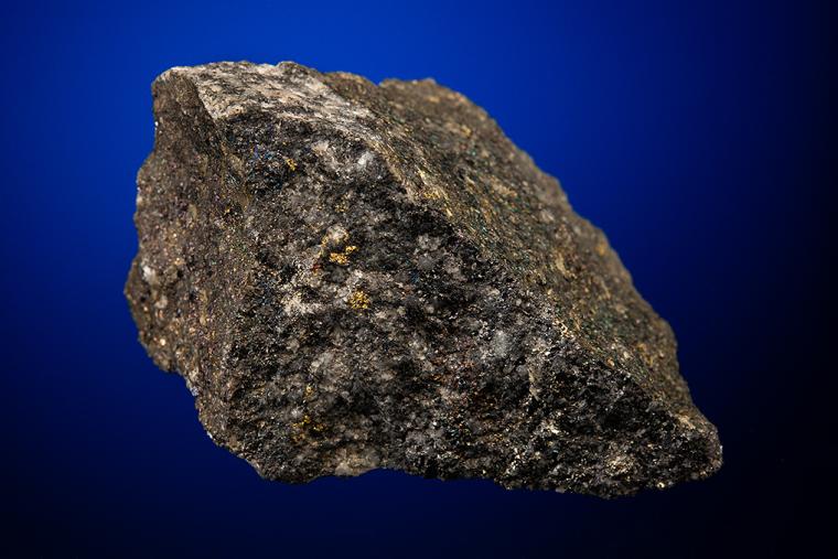 GOLD on BORNITE and CHALCOPYRITE