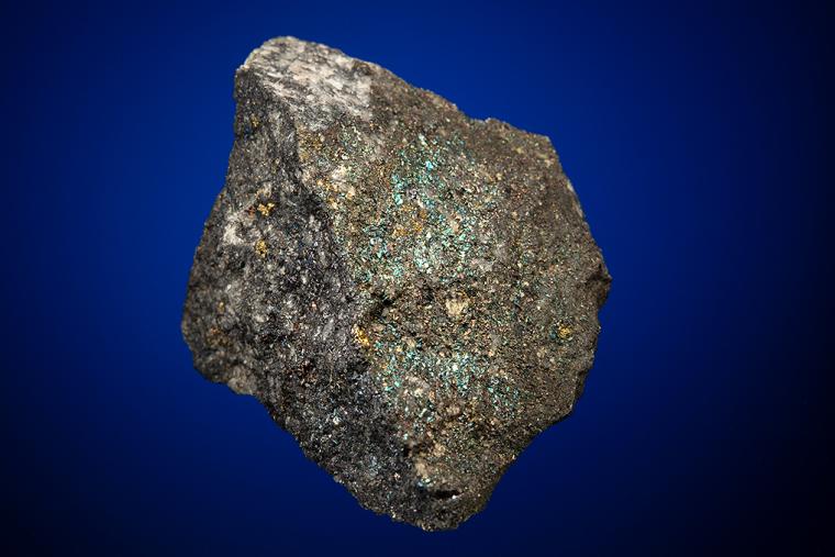 GOLD on BORNITE and CHALCOPYRITE